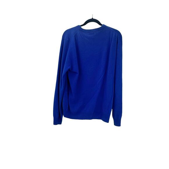 J. Crew Cashmere Crewneck Sweater Knitted Long Sleeve Blue Size Large NWOT - Picture 5 of 12